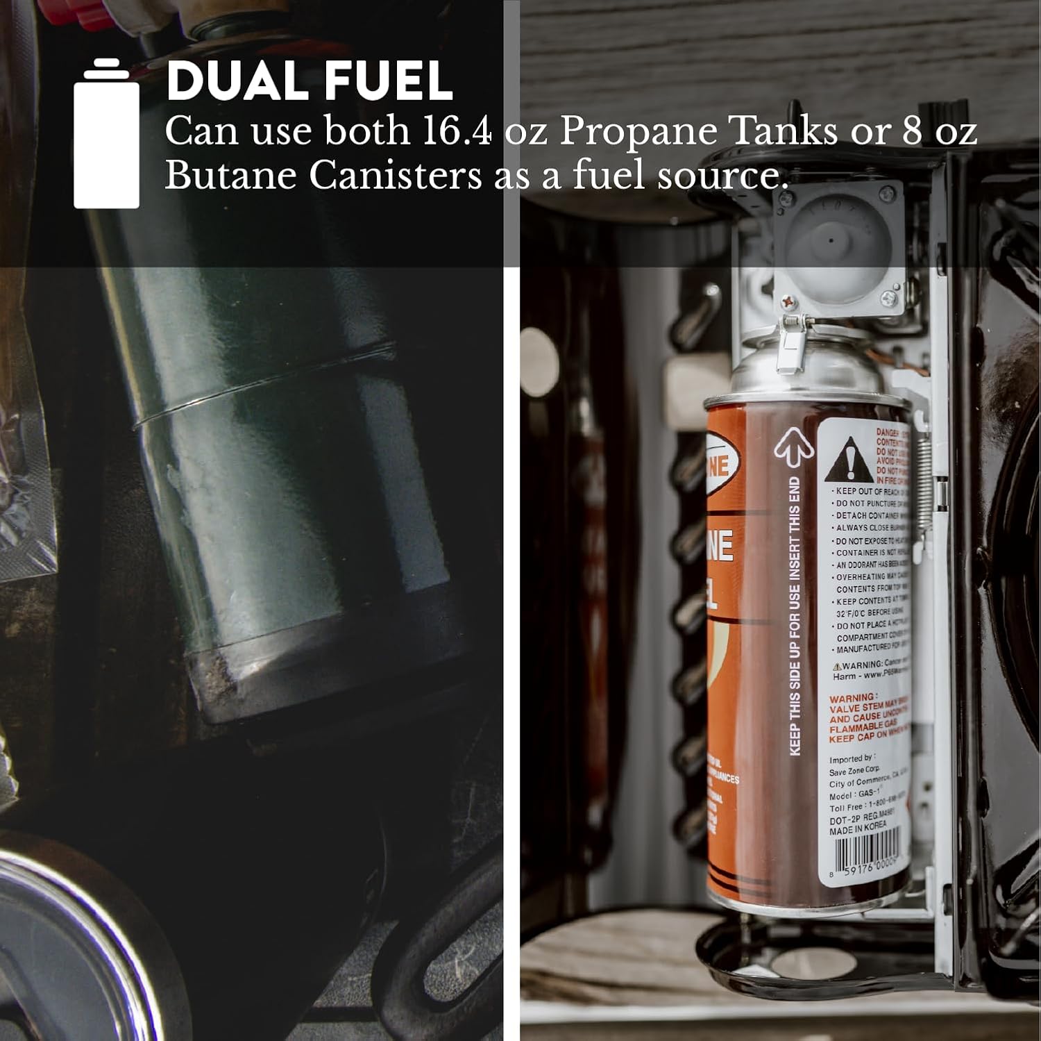 GasOne 15,000 BTU Propane or Butane Stove Dual Fuel Stove Portable Camping Stove - Patented - with Carrying Case Great for Emergency Preparedness Kit - Image 4